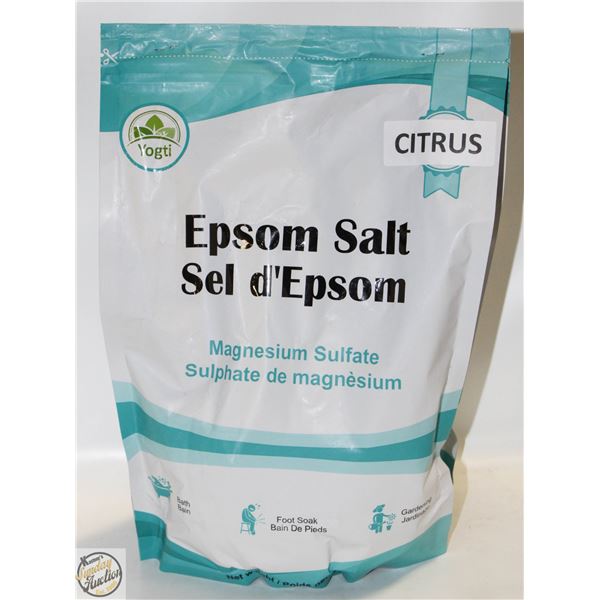 NEW 3LB YOGTI EPSOM SALT CITRUS