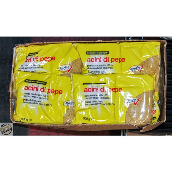 12 BAGS OF NO NAME ACINI DI PEPE PASTA BB 2/2025