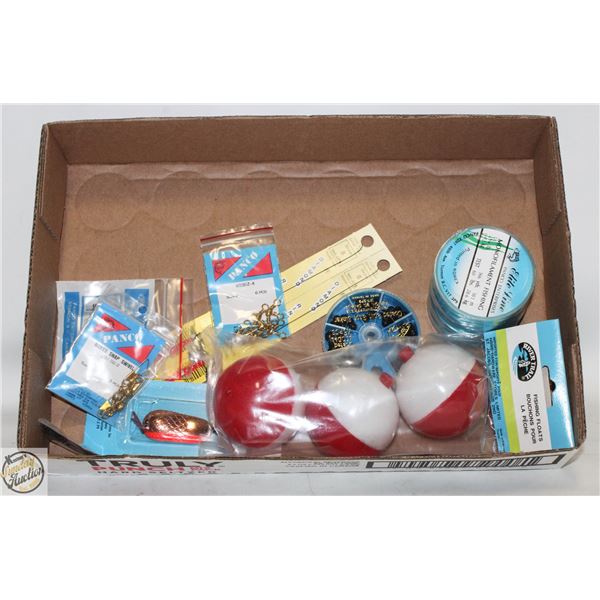 FLAT OF FISHING ITEMS