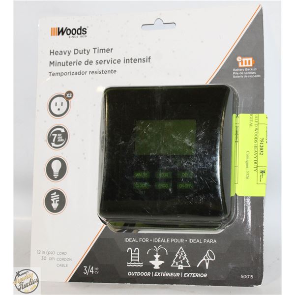 SEALED WOODS HEAVY DUTY DIGITAL
