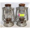 Image 1 : VINTAGE KEROSENE LANTERNS, 11 INCHES HIGH