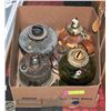 Image 1 : LARGE BUNDLE OF OLD OIL LAMPS WITHOUT SHADES