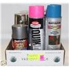 Image 1 : FLAT OF SPRAY PAINT CANS SHIPPING NOT AVAILABLE