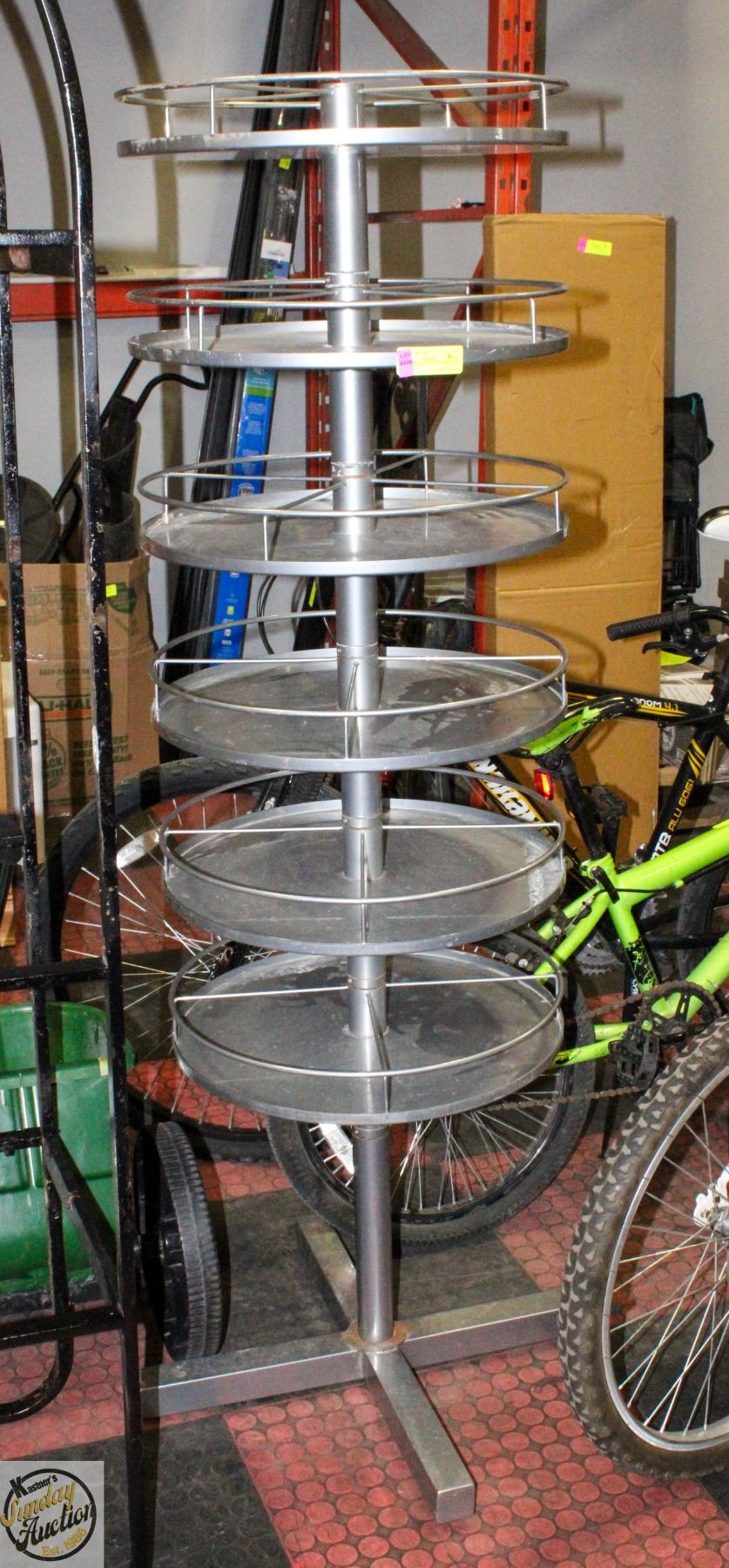 COMMERCIAL DISPLAY RACK 5FT H