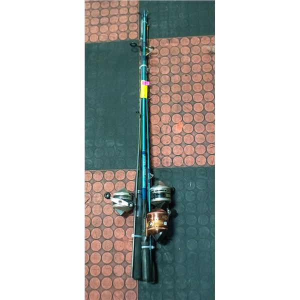 3X RODS WITH REELS