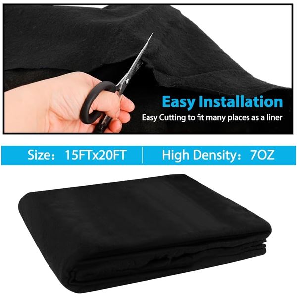 NEW 15FT X 20FT VEVOR LANDSCAPE UNDERLAY