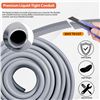 Image 1 : NEW 100FT ROLL OF RUBBER 1/2" GREY CONDUIT HOSE