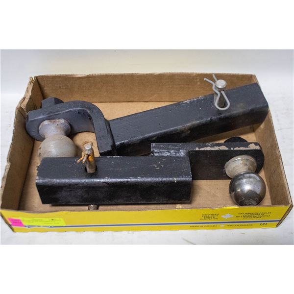 LOT OF 2 TRAILER HITCHES 2"/2 1/2"/16 7500LB