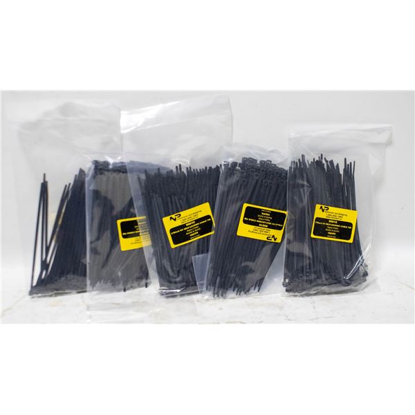 500 6” BLACK UV SELF LOCKING CABLE TIES