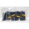 Image 1 : 500 6” BLACK UV SELF LOCKING CABLE TIES