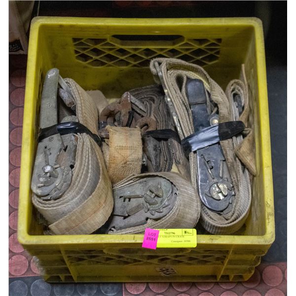 6 RATCHET STRAPS IN CRATE