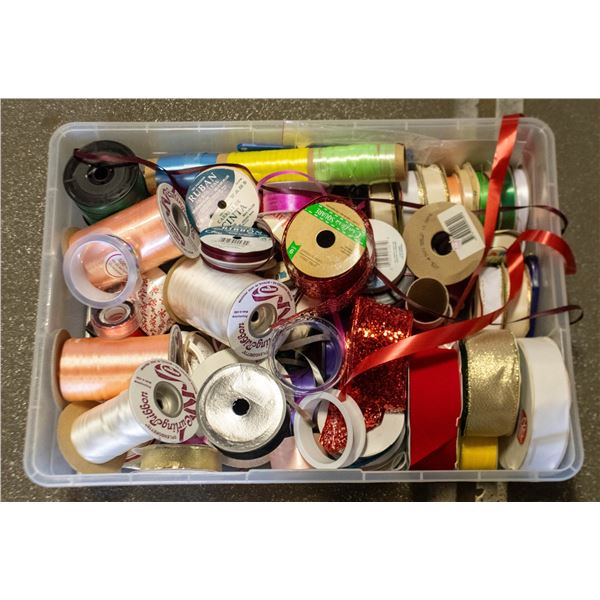 LARGE TOTE OF CRAFTING RIBBON