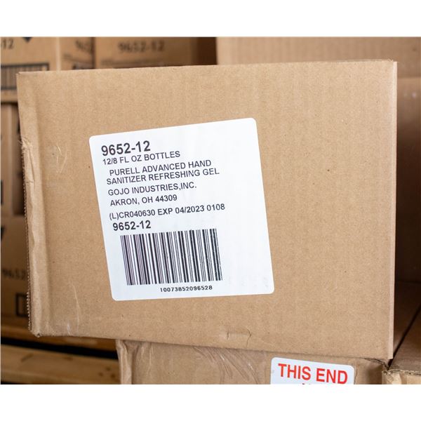 NEW CASE OF 12 PURELL HAND SANITIZERS 8 FL OZ