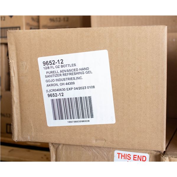 NEW CASE OF 12 PURELL HAND SANITIZERS 8 FL OZ