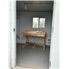 Image 13 : 8 x 20ft . Insulated on skid.Side man door only. Heat and vent fan, and window.