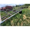 Image 10 : Heavy duty bale wagon. Approx 26ft long, 9ft wide. Dual rear axles,
