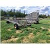 Image 1 : Heavy duty bale wagon. Approx 26ft long, 9ft wide. Dual rear axles,