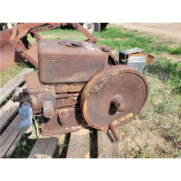 Massey Harris 3hp model R20 stationary engine. Condition unknown. SN A88286.
