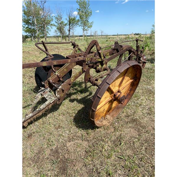 Single bottom breaking plow. 30" blade.