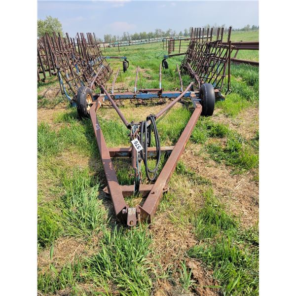 Allied harrowed draw bar. Approx 58ft, diamond harrow bar.