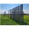 Image 1 : (Selling all together) 2- windbreak freestanding panels. 3" pipe, 24ft. One with 16ft gate, one with