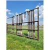 Image 3 : (Selling all together) 2- windbreak freestanding panels. 3" pipe, 24ft. One with 16ft gate, one with