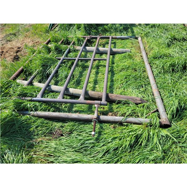 Standing cattle gate, approx. 102 in. x 92 in.