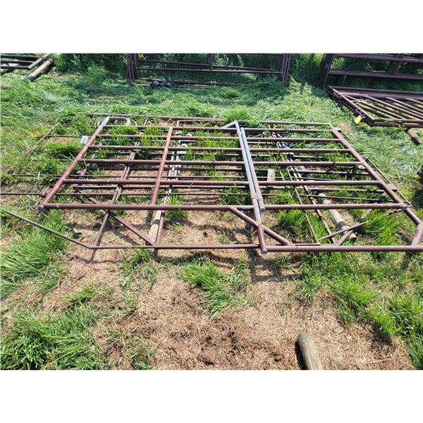 (So much each x 3) 3- Misc. cattle gates, approx. 147 in. x 87 in., 166 in. x 66 in.