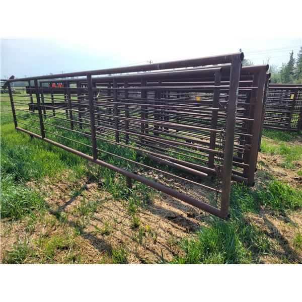 (So much each x 6) 6- Free standing Panels, approx.  280 in. x 63 in. H, 3 in. pipe