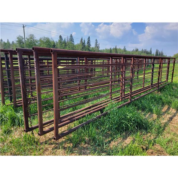 (So much each x 4) 4- Standing panels, approx. 288 in. x 60 in., 2 3/8 in. pipe