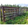 Image 1 : Free standing panel, approx. 288 in. x 64 in., 3 in. pipe, c/w 16 ft gate