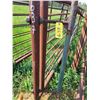 Image 2 : Free standing panel, approx. 288 in. x 63 in., 3 in. pipe, c/w 16 ft gate (bent)