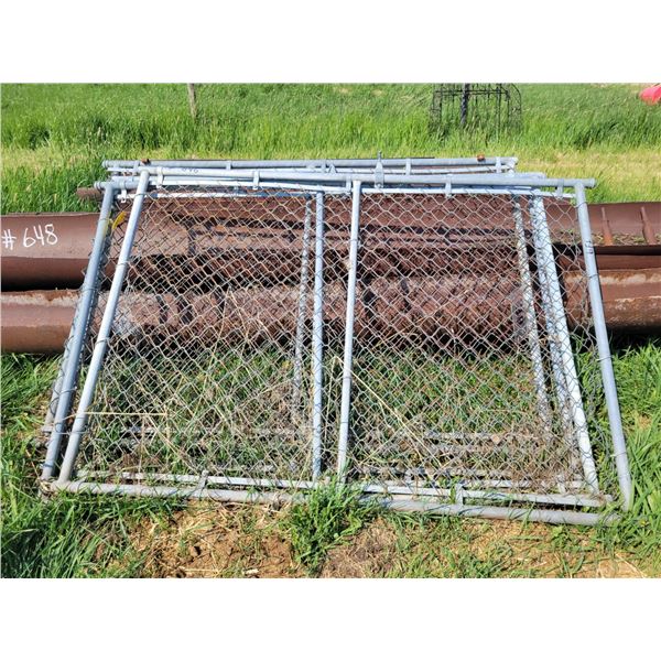 4- Chain link gates, approx. 72 in. x 50 in.