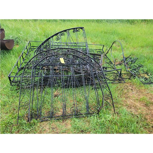 Hand built ornamental steel works.