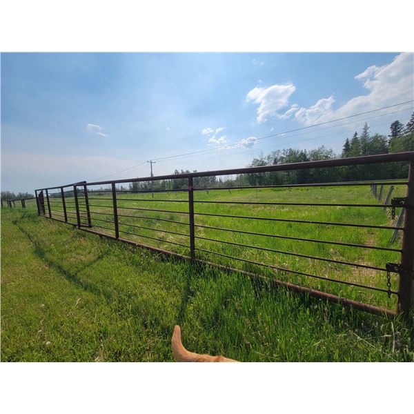 Standing panel, runs North-South, approx. 288 in. x 60 in., 3 in. pipe per panel