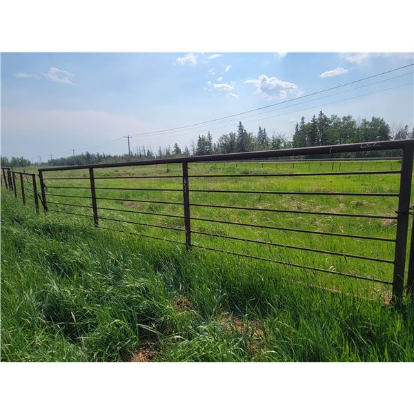 Standing panel, runs North-South, approx. 288 in. x 67 in., 3 in. pipe per panel