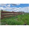 Image 3 : Approx 23 sections of 3 row guard rail fence, and sucker rod. (Absolute north of corral, east to wes
