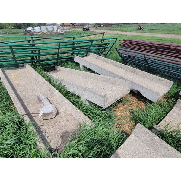 3 concrete bunk feeders. 10ft x 2ft.