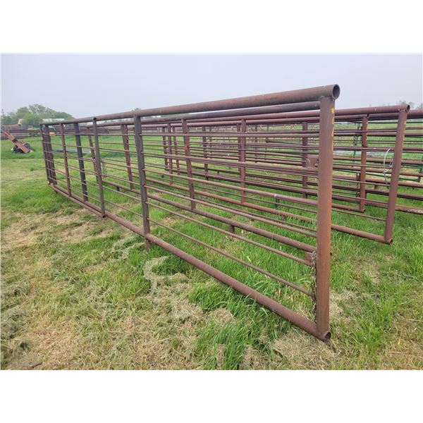 (So much each x 3) 3- sections of approx. 24ft freestanding panels. Approx 3" pipe, 65" tall. 12ft g