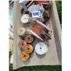 Image 2 : Various rolls of electric fence wire, on spools. Some rolls as new.