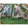 Image 1 : Large qty of step in fence posts, and lariat ropes of various lengths.