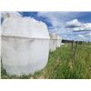 Image 3 : Poly water tanks. 1-approx 300gallon, 4- approx. 1300 gallon. Visible hole in one tank.