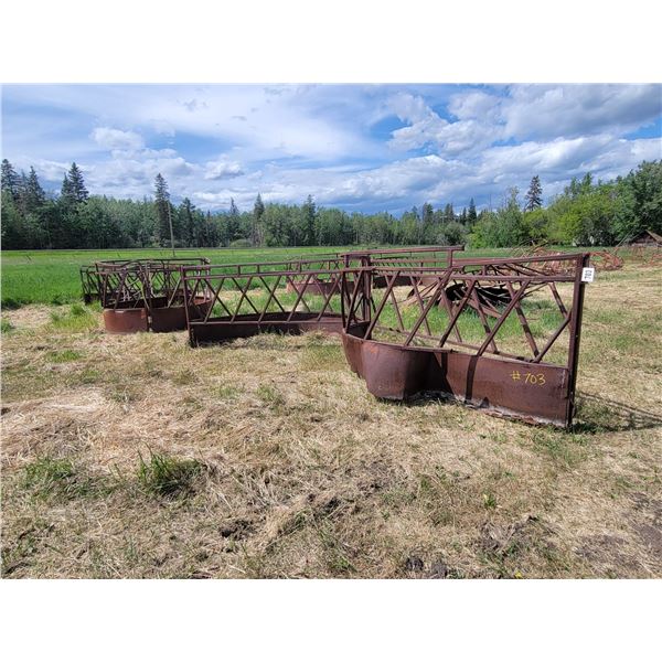 Qty of round bale feeders needing repair.