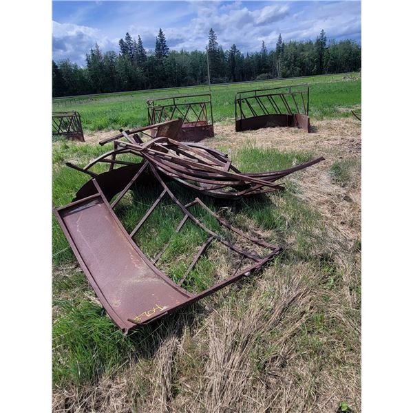 Qty of round bale feeders needing repair.