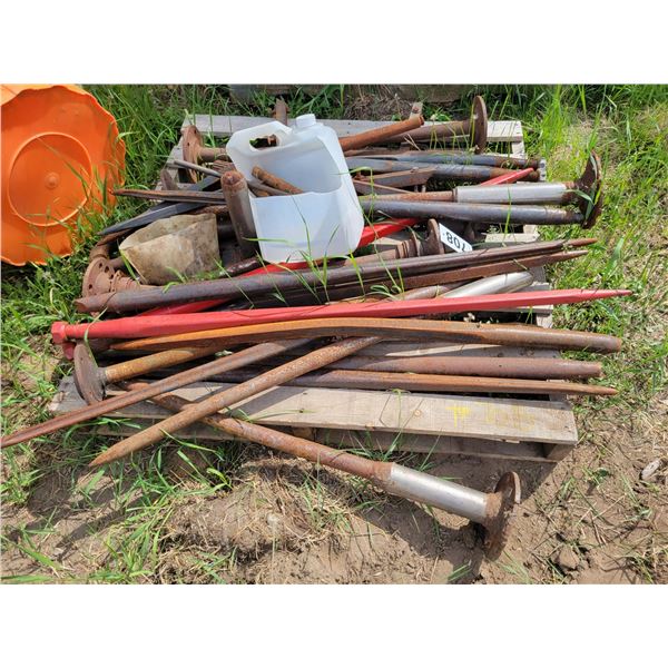 Various bale fork tines.