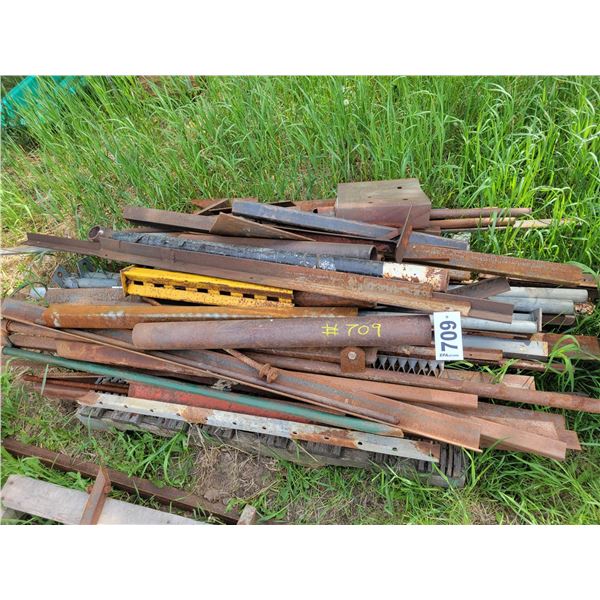 Angle iron, tubing, misc. iron.