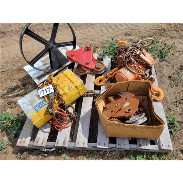 Electric chain hoist, iron etc.