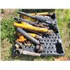 Image 1 : Assorted PTO shafts, rams for parts.