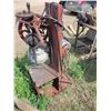 Image 1 : Antique drill press. Converted to power. Wrench.