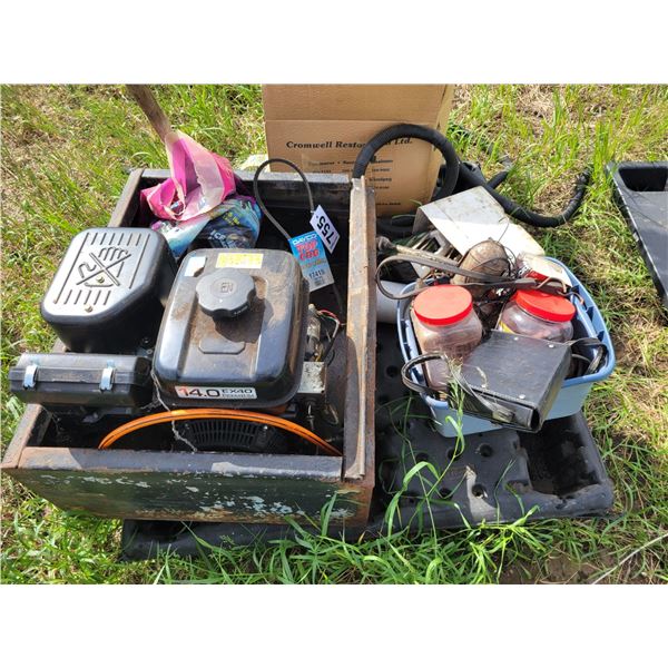 New 2 stage hyd pump. 14hp and misc.